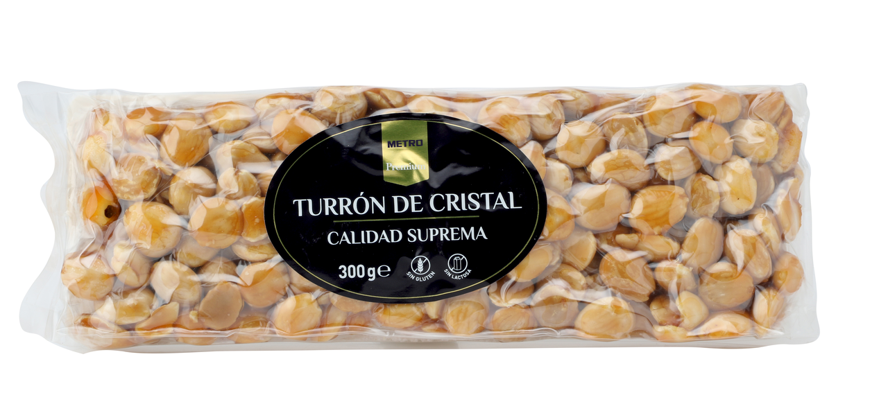 METRO Premium turrón cristal almendras 300g