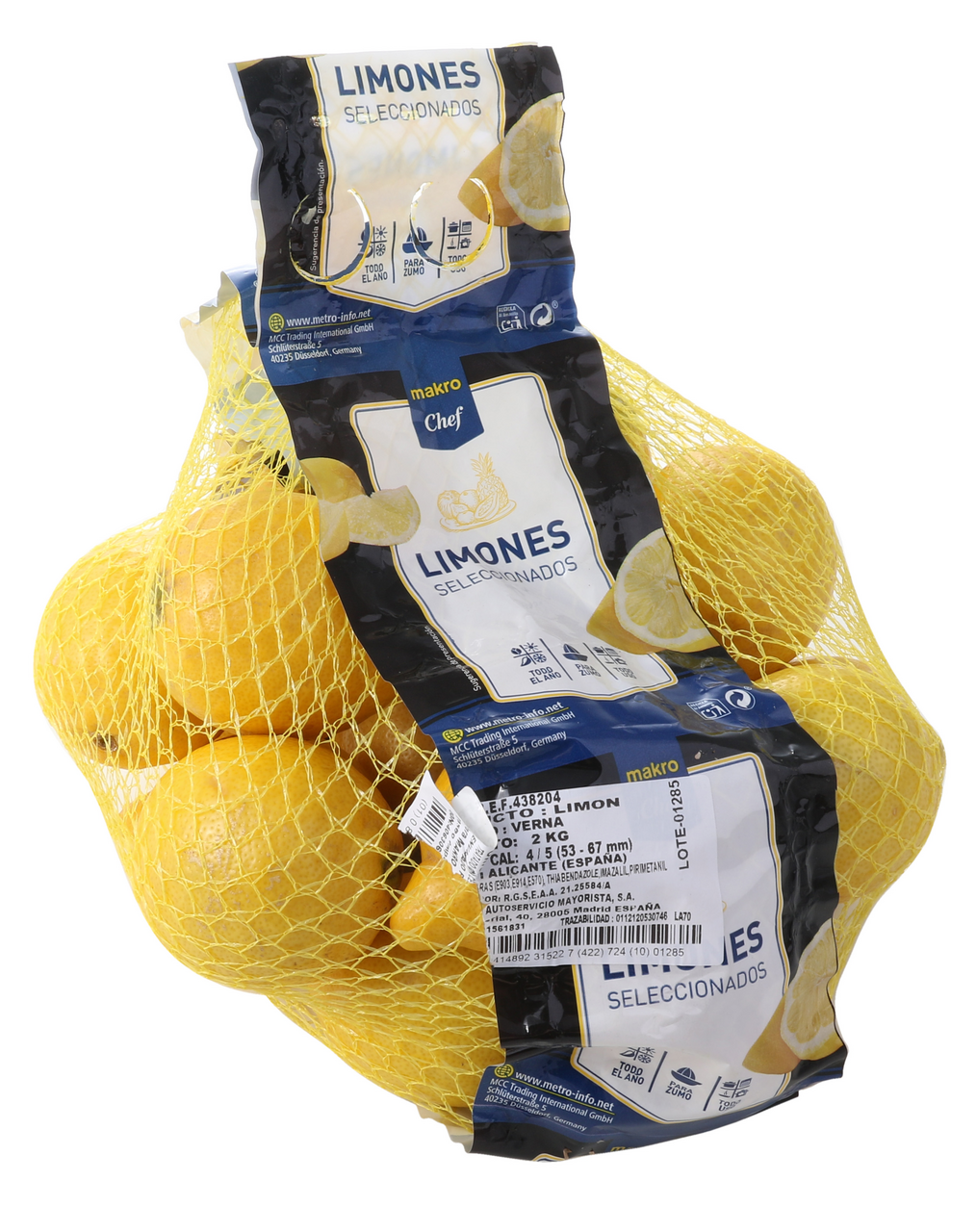METRO Chef Limón calibre 4/5 malla 2kg