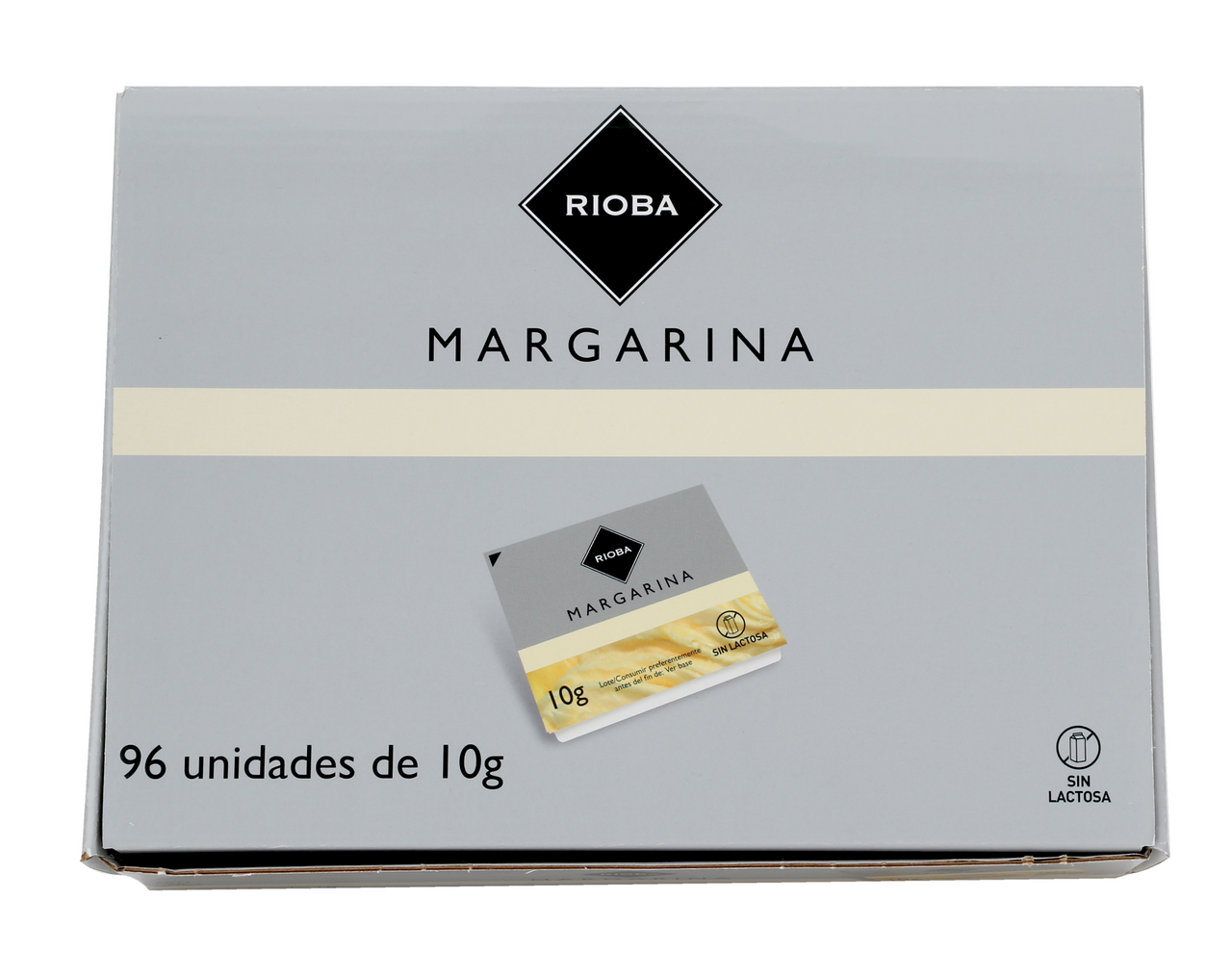 RIOBA margarina 10g contiene 96 tarrinas