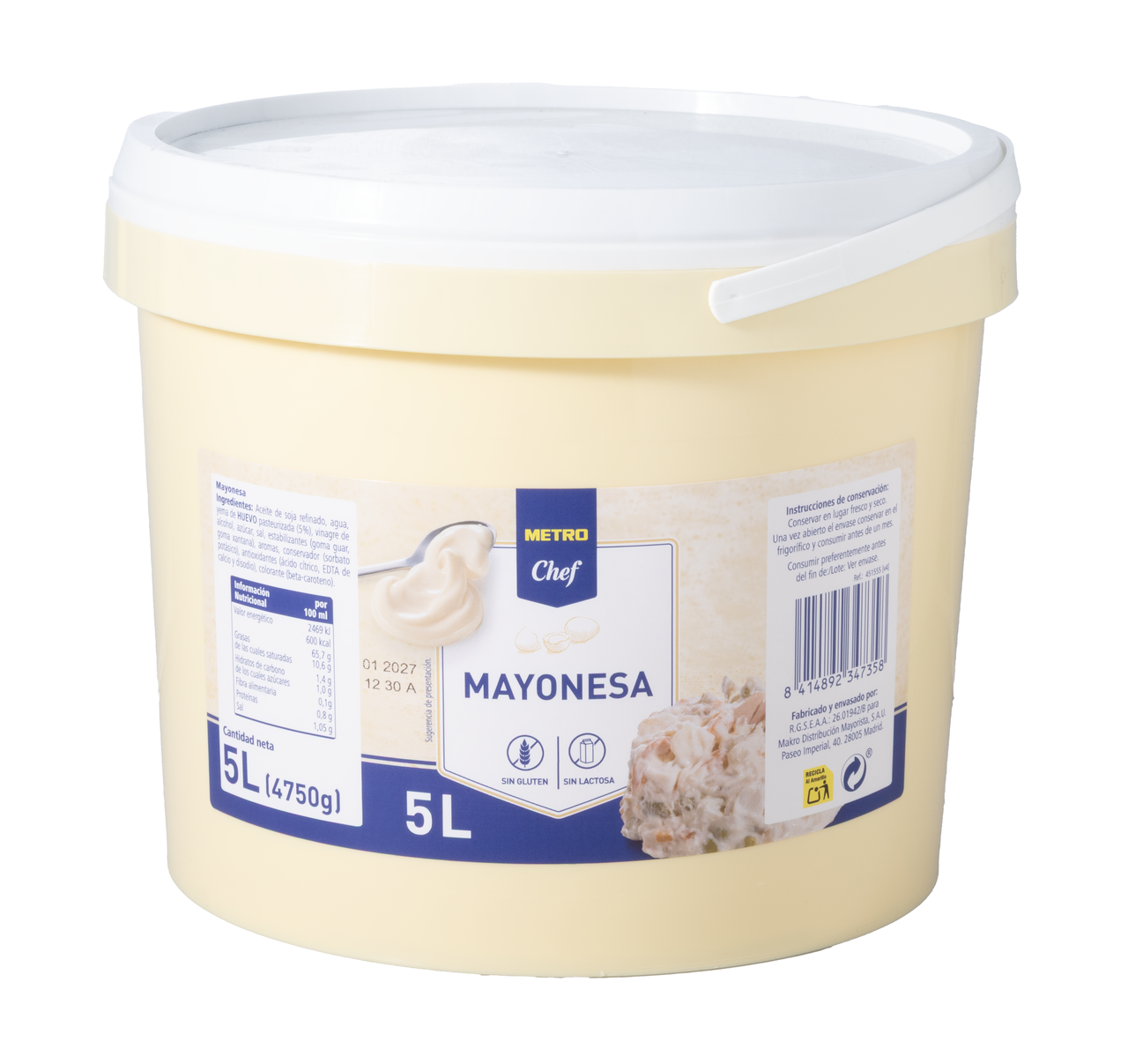 METRO Chef Mayonesa en cubo 5 L