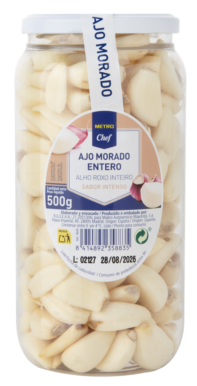METRO Chef Ajo morado pelado tarro 500g