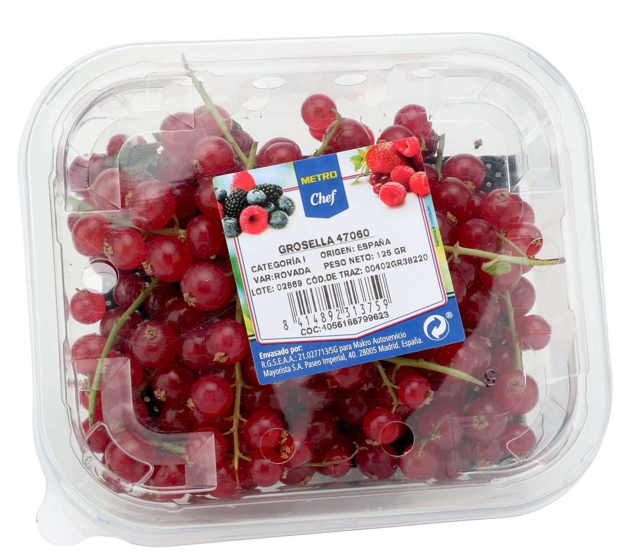 METRO Chef Grosella roja tarrina 125g