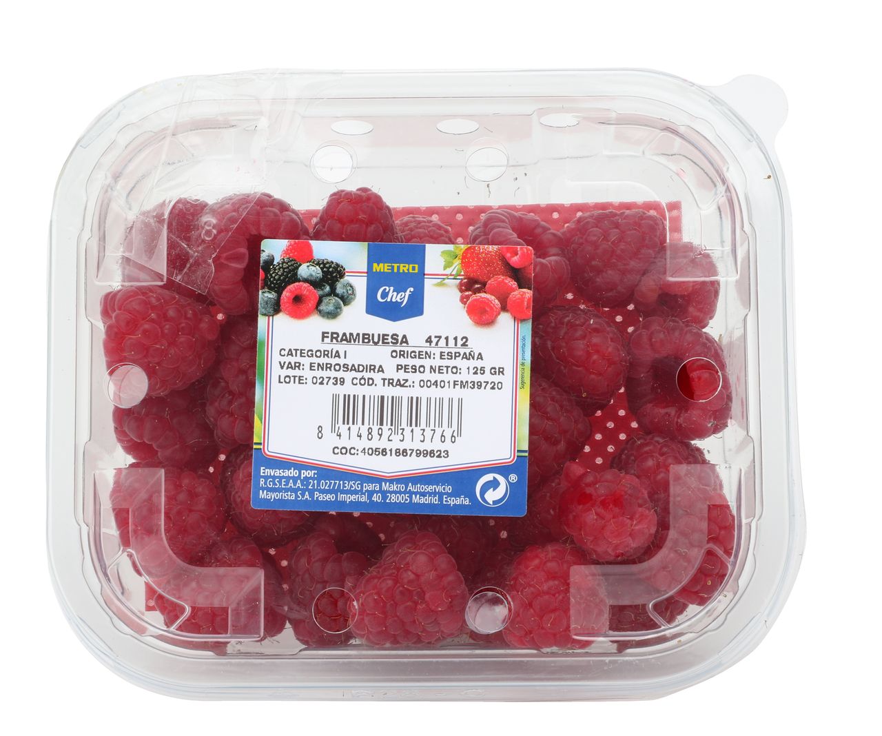 METRO Chef Frambuesa tarrina 125g