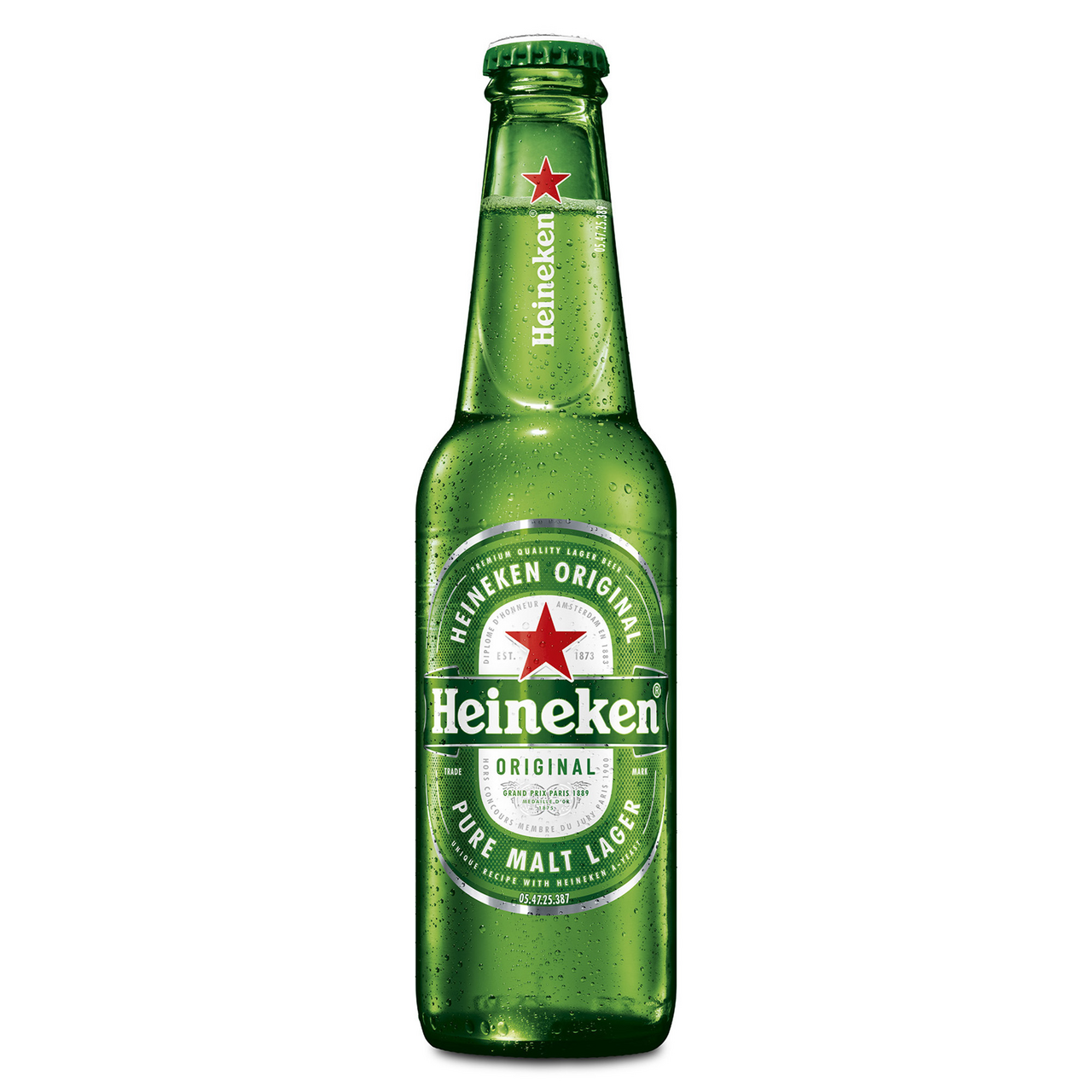 Heineken Cerveza Lager original 5.0% vol. 33 cl contiene 24 botellas