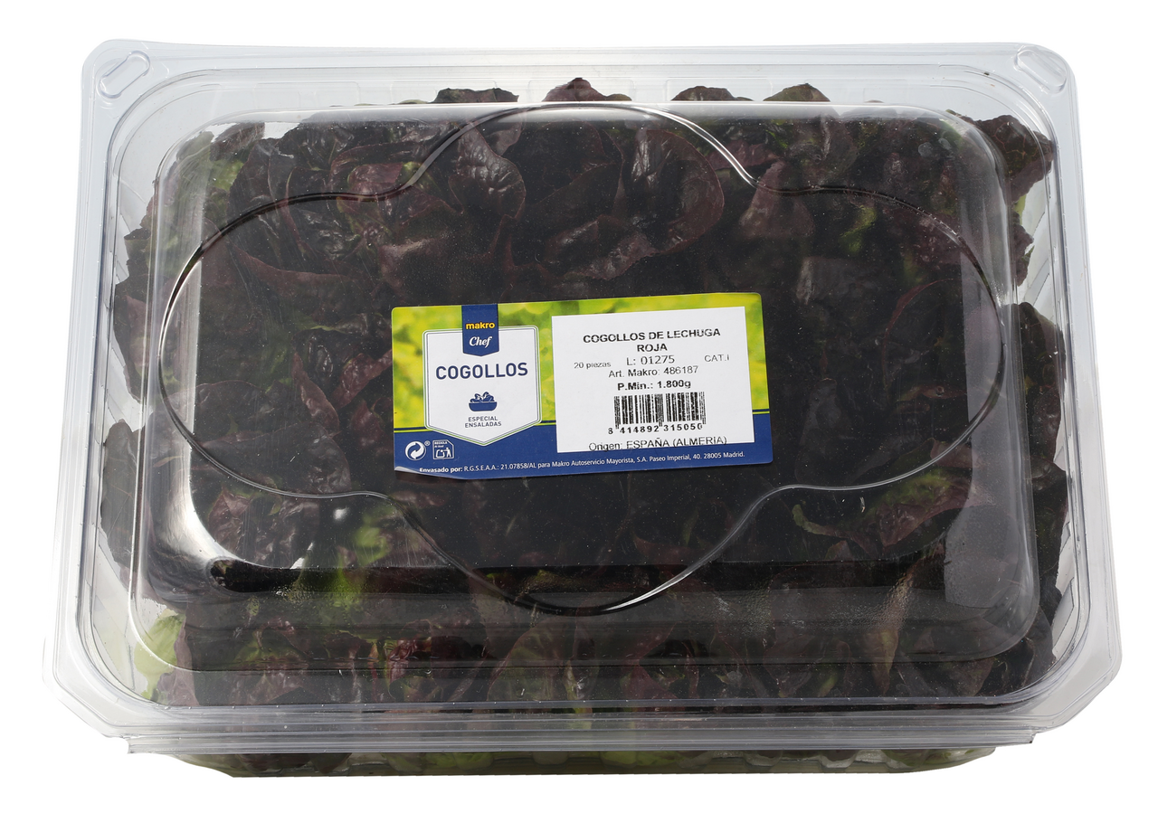 METRO Chef Cogollo rojos tarrina contiene 20ud