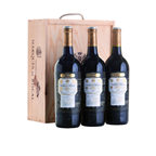 MARQUÉS DE RISCAL vino tinto gran reserva D.O. Rioja 75 cl contiene 3 botellas estuche de madera (2,25 L)