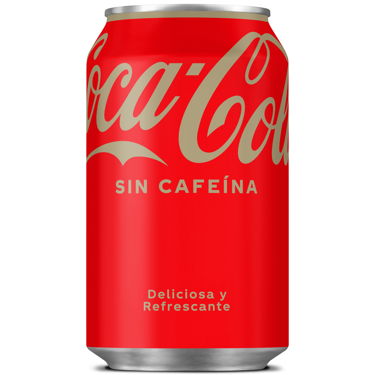Coca-Cola sin cafeína en lata 33 cl en pack contiene 24 latas