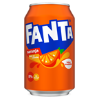 Fanta de naranja lata 33cl contiene 24 unidades