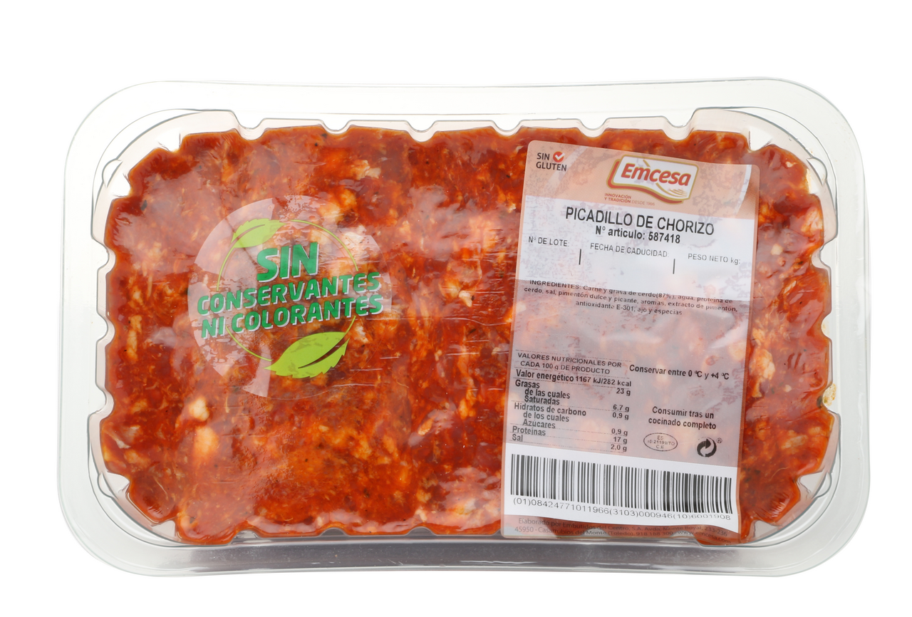 Picadillo de chorizo bandeja 1 Kg aprox