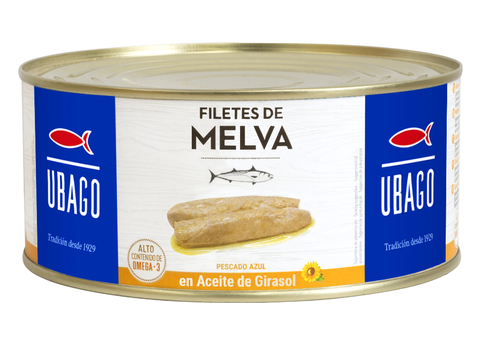 Ubago melva en aceite en lata de 620gne (950 g)
