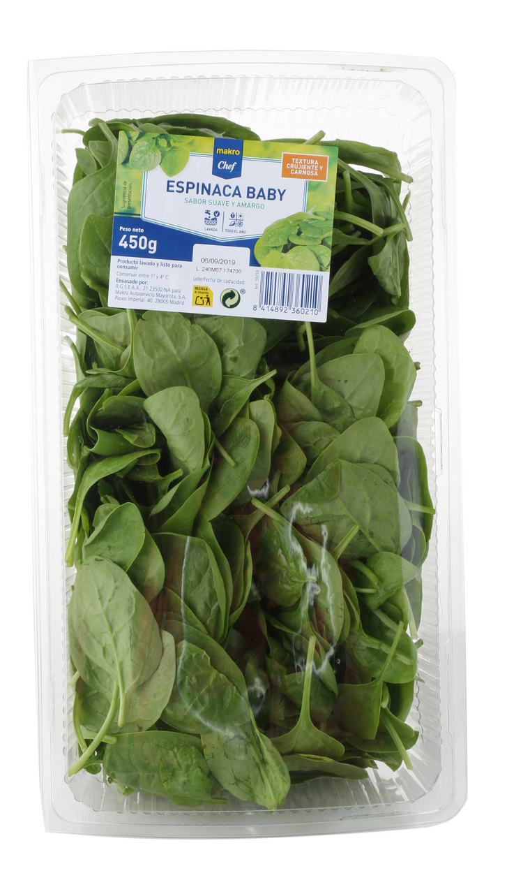 METRO Chef espinaca baby tarrina 450 g
