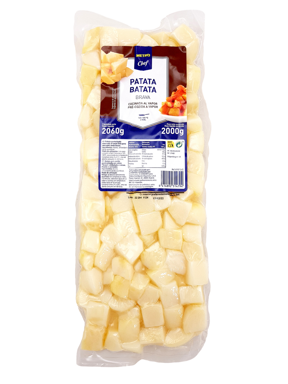 METRO Chef Patata precocinada brava bolsa 2kg