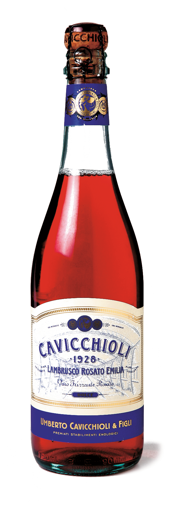 Cavicchioli lambrusco rosado botella 75cl