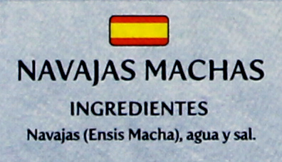 Noly navaja chilena 63 gne contiene 6 unidades (111 g)