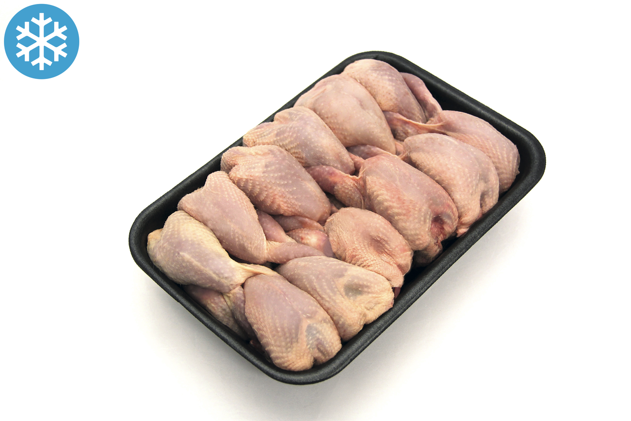 Codorniz congelada calidad extra caja 1,2 kg contiene 12 unidades de 100 g 