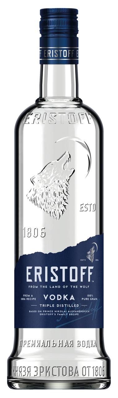 ERISTOFF vodka botella 1L Alc. 37,5% vol.