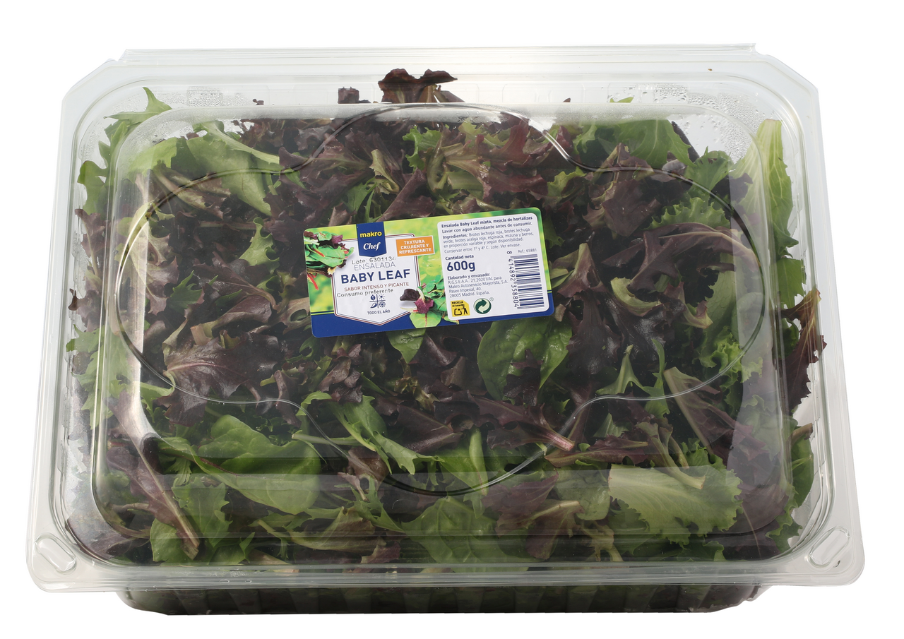 METRO Chef Lechuga Baby Leaf mixta tarrina 600g