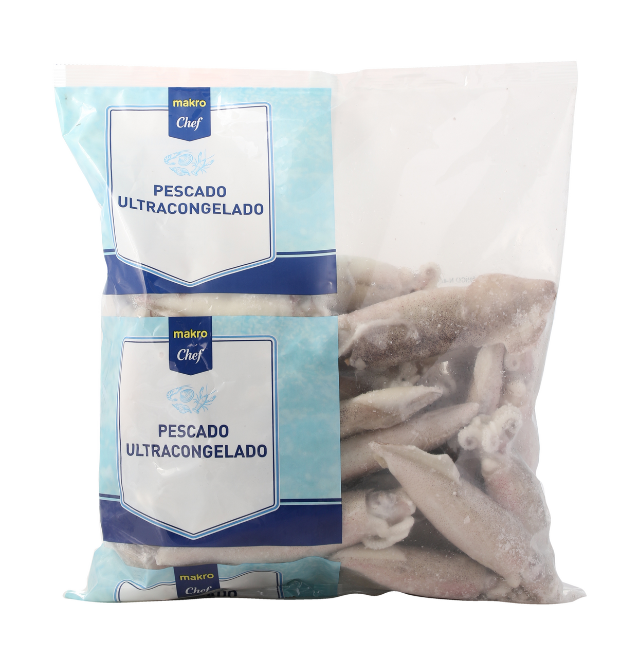 METRO Chef Calamar patagónico congelado 4L 1800g 11/14 unidades
