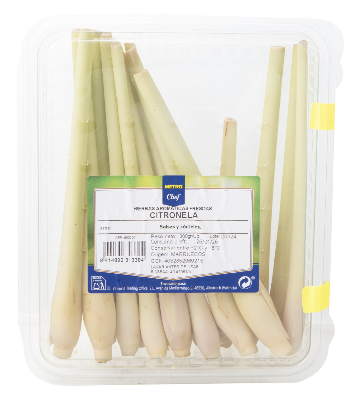 METRO Chef Citronela categoría I bandeja 300g