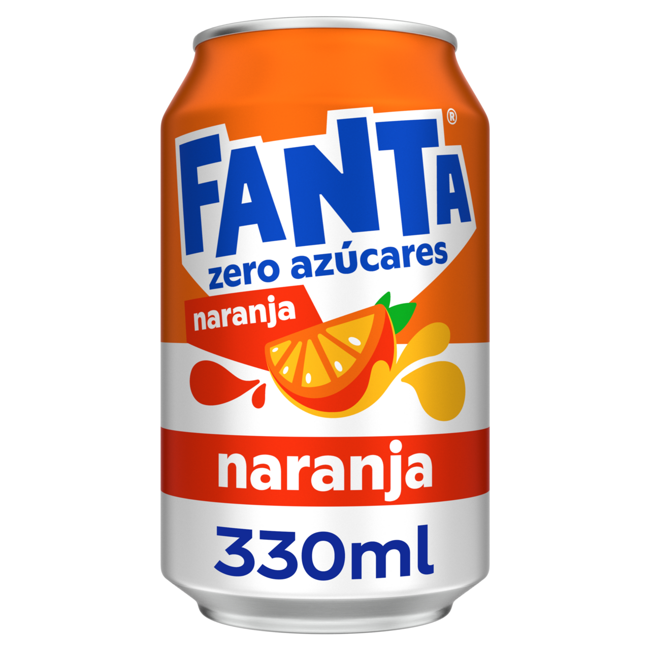Fanta zero naranja lata 33cl contiene 24 unidades