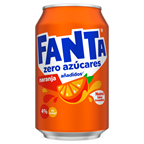 Fanta zero naranja lata 33cl contiene 24 unidades