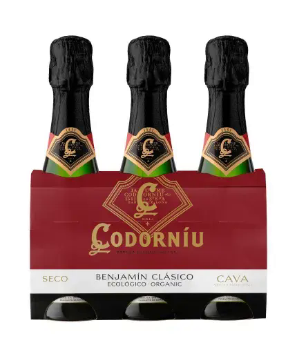 Codorniu cava benjamin seco eco 200 ml contiene 3 unidades