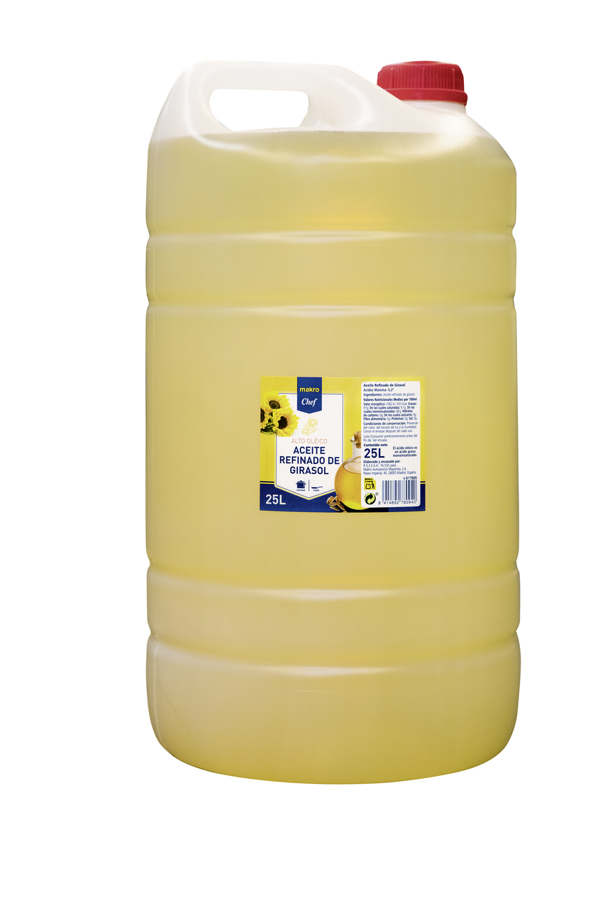 METRO Chef Aceite refinado de girasol alto oléico en bidón 25 L
