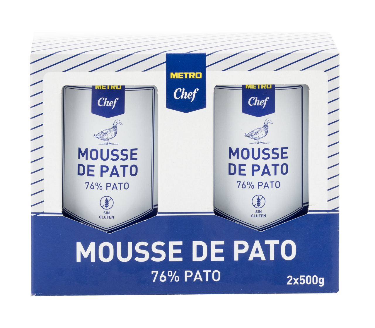 METRO Chef mousse de pato 500g contiene 2 unidades (total 1Kg)