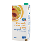 aro Zumo melocotón uva 1L contiene 12 unidades
