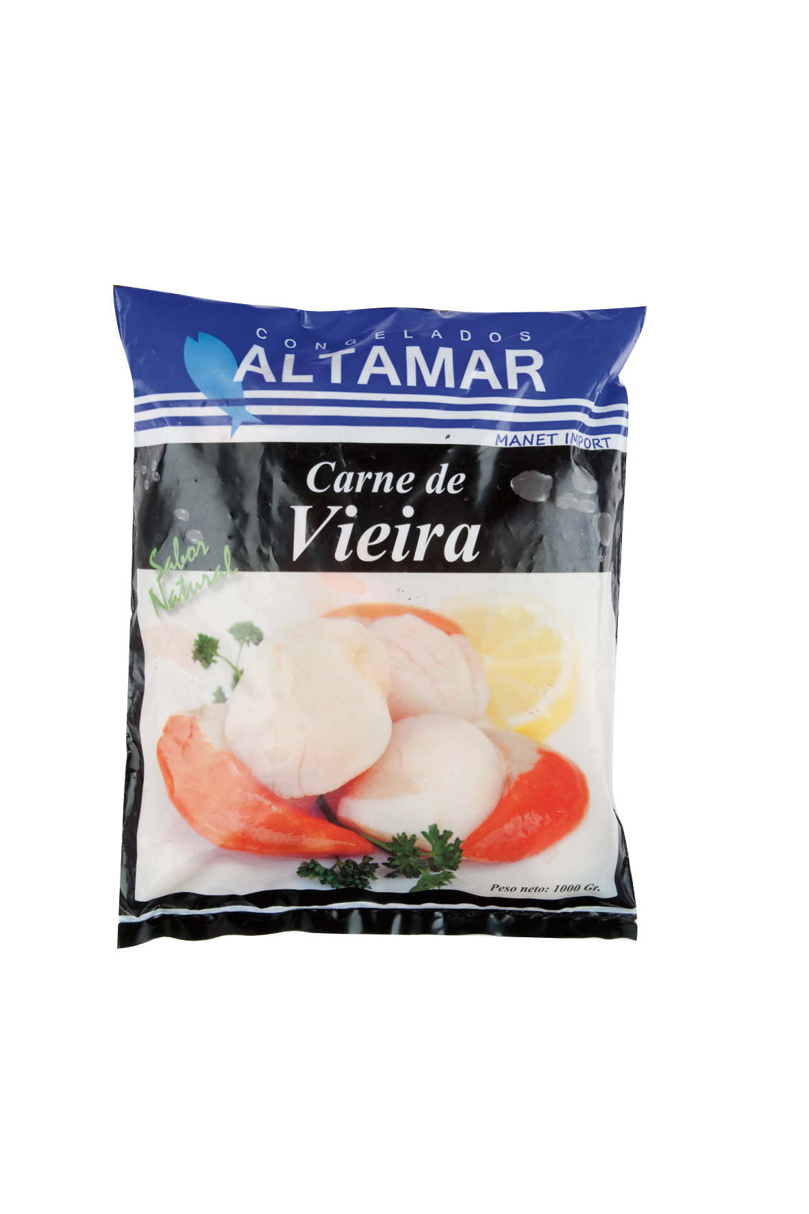 Altamar Carne vieira congelada 8/12 piezas 800g