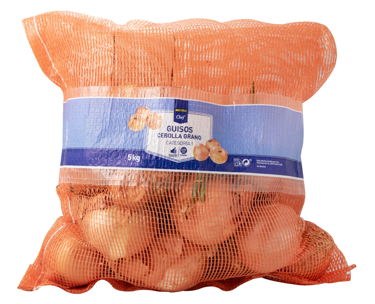 METRO Chef Cebolla para guisos calibre 60/80 saco 5Kg