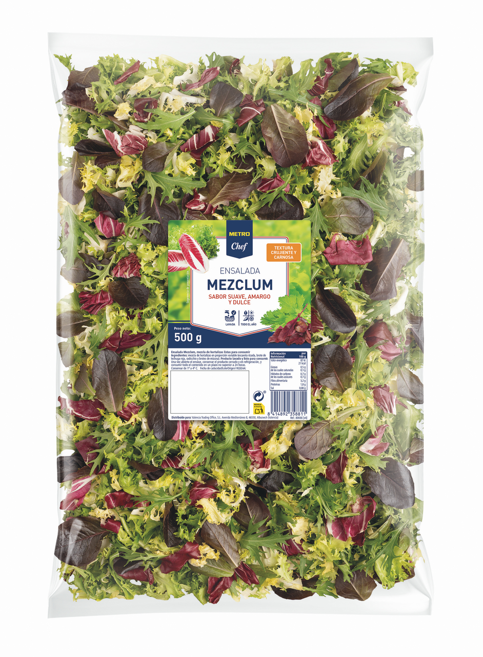 METRO Chef Ensalada mézclum bolsa 500g