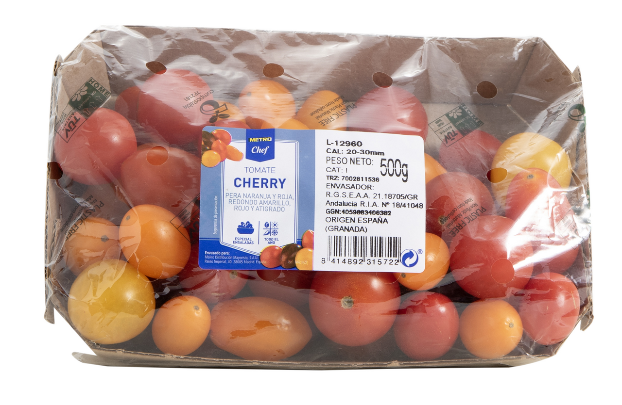 METRO Chef Tomate cherry 5 sabores calibre M tarrina 500g