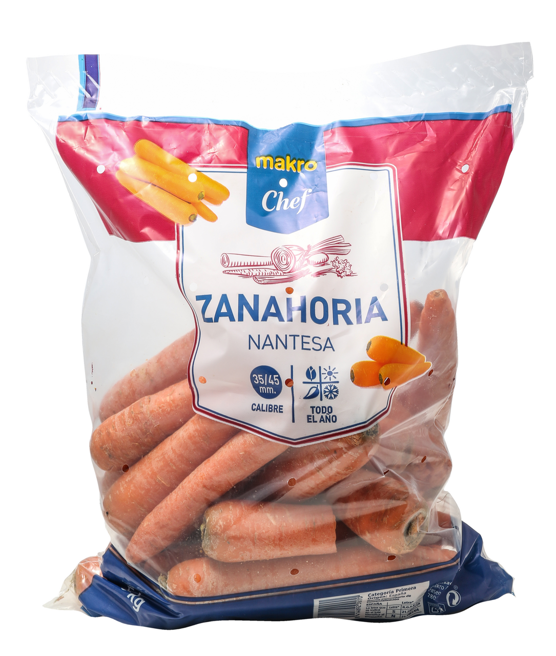METRO Chef Zanahoria calibre 35/45 bolsa 5Kg