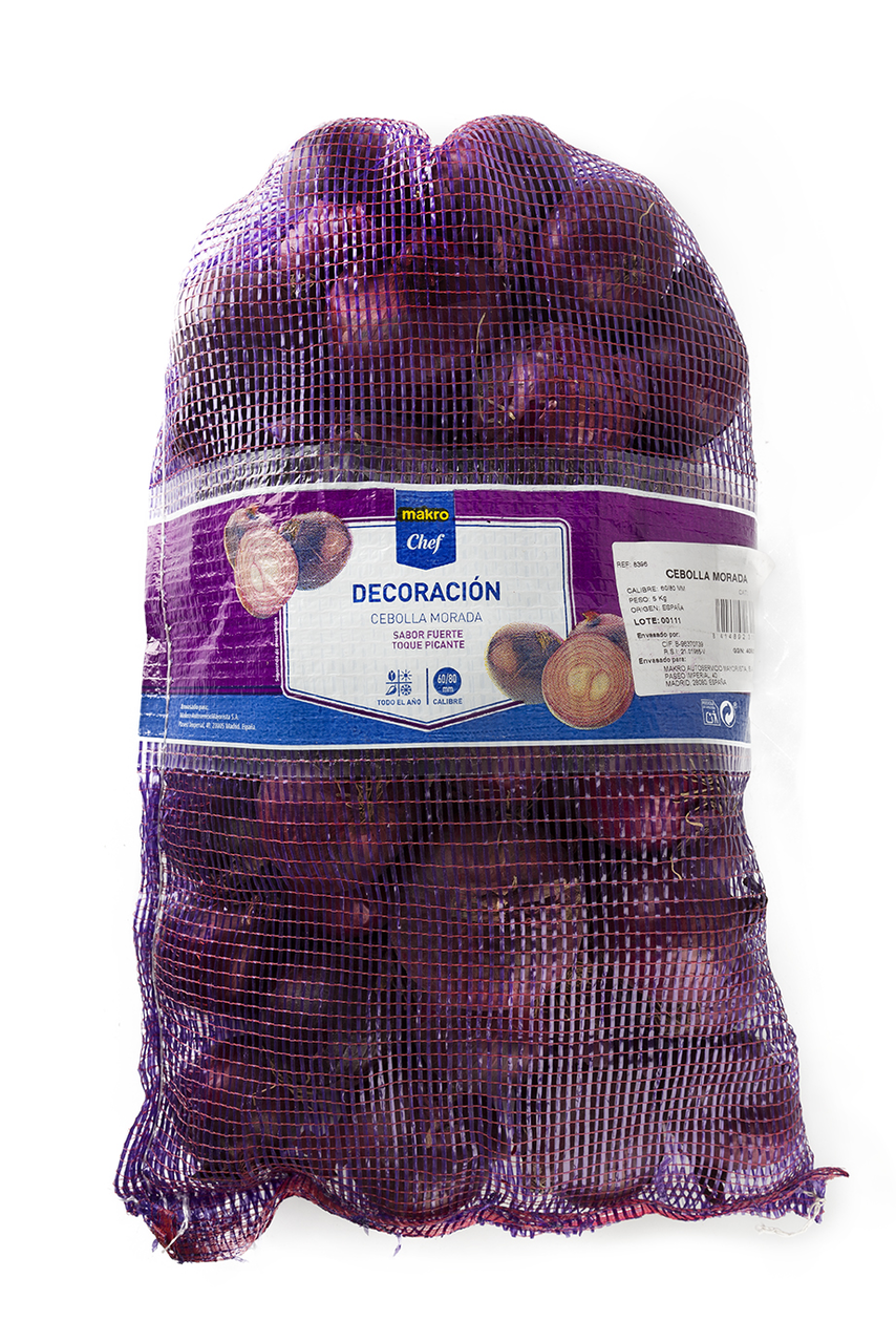 METRO Chef Cebolla morada especial decoración calibre 60/80 saco 5Kg