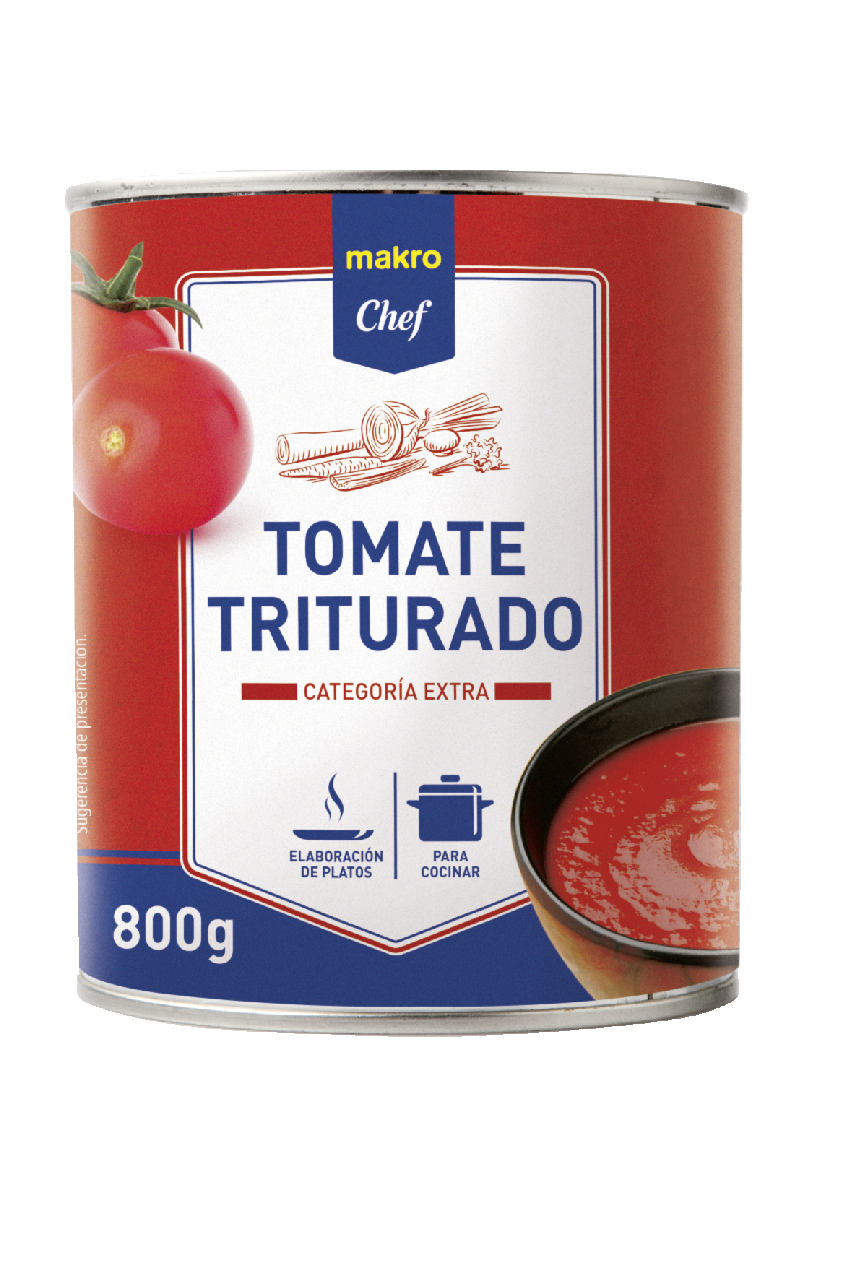 METRO Chef tomate triturado lata 800gn contiene 6 unidades (900 g)