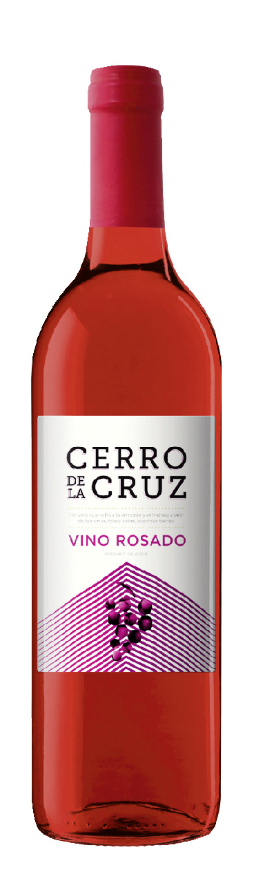 CERRO DE LA CRUZ vino rosado botella 75 cl contiene 6 unidades (tapón rosca)