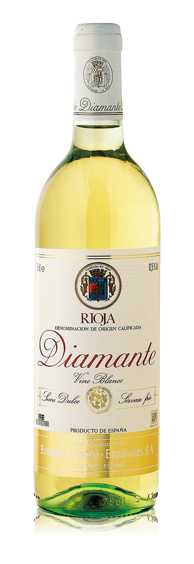 Diamante vino blanco Rioja botella 75cl