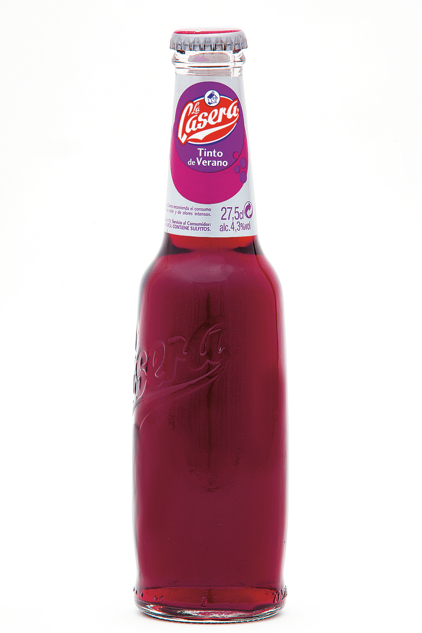 La Casera tinto de verano botella 27,5cl contiene 24 unidades