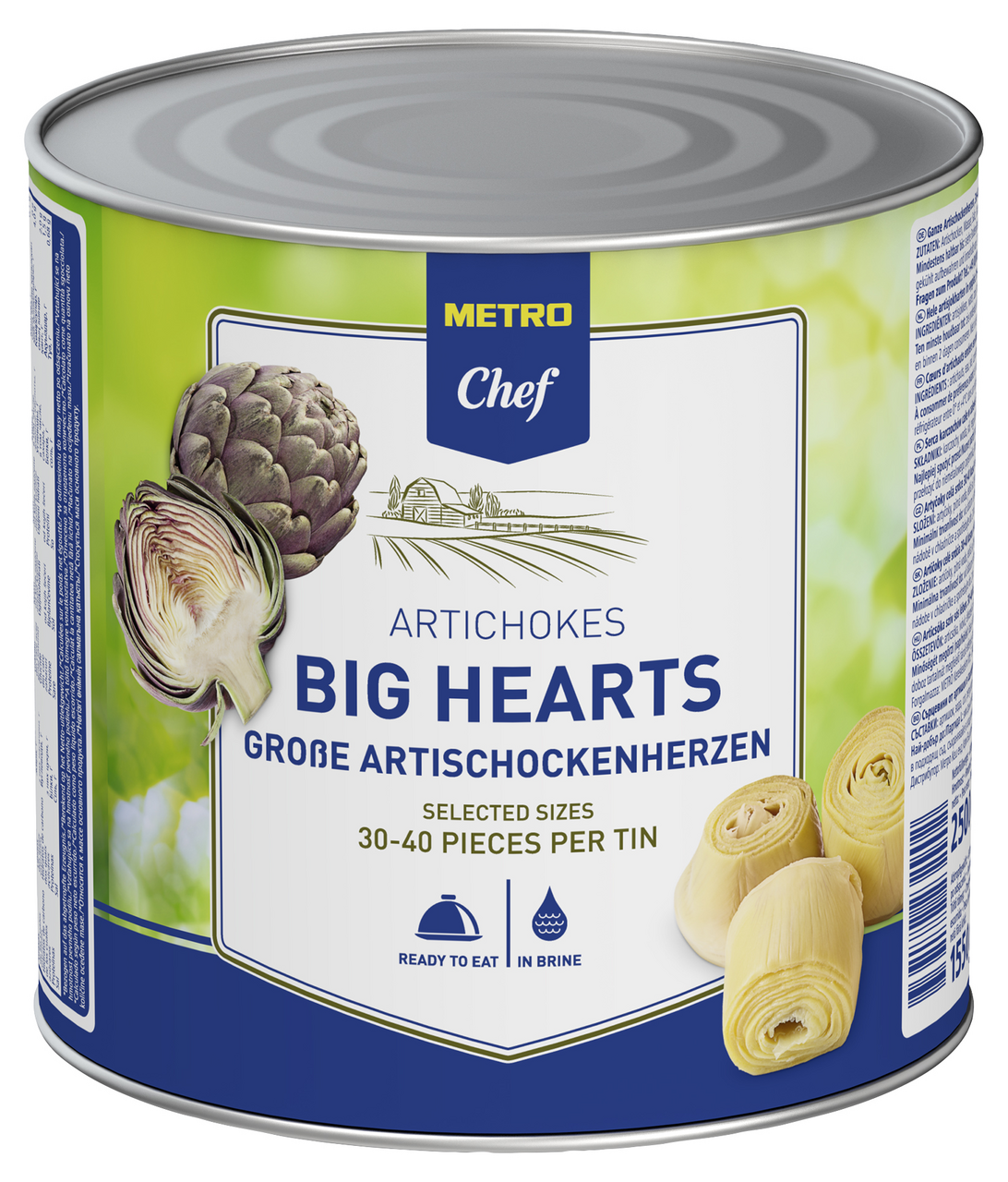 METRO Chef alcachofa 30-40-piezas entera lata 1550gne (2500 g)