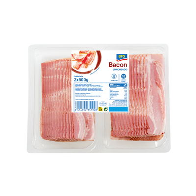 aro bacon loncheado 500 g contiene 2 unidades (total 1 kg)