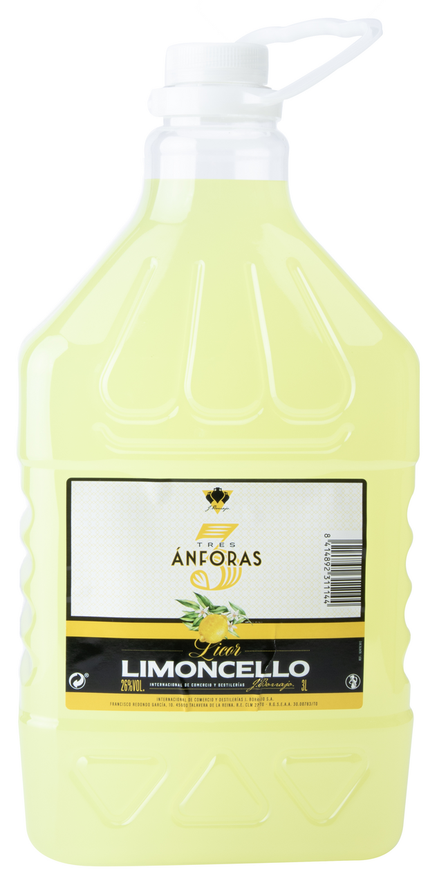 TRES ÁNFORAS licor limon 3L