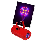 Effet de lumière Moon Flower à LED RGBAW - Rouge + etrier Ibiza Sound