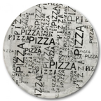Assiettes à pizza White & Black - D 31 cm x 6 - Yodeco