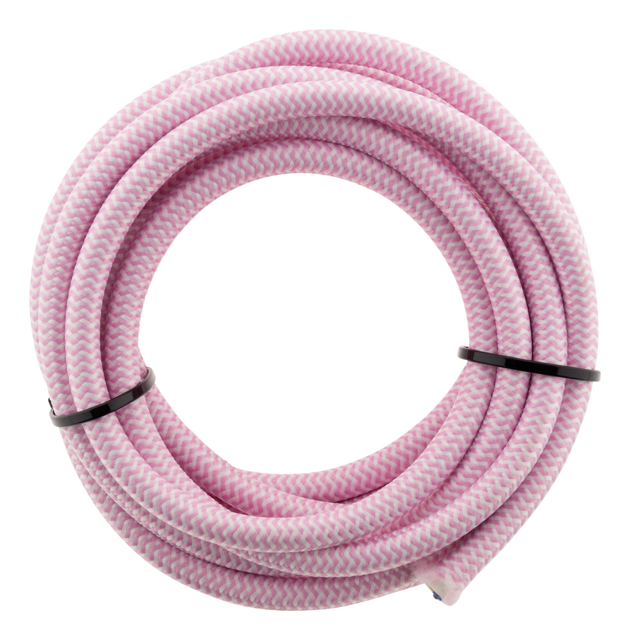 Câble textile 3G1 Blanc 3m