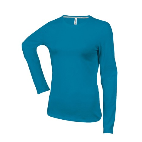 t shirt femme cyan