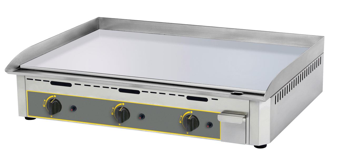 Plaque à snacker gaz 90 chromée