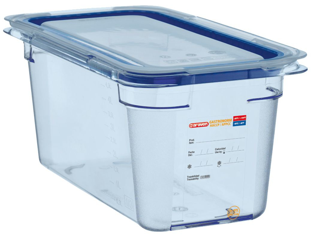Araven Bac gastro ABS GN1/3 H.15 cm + couvercle