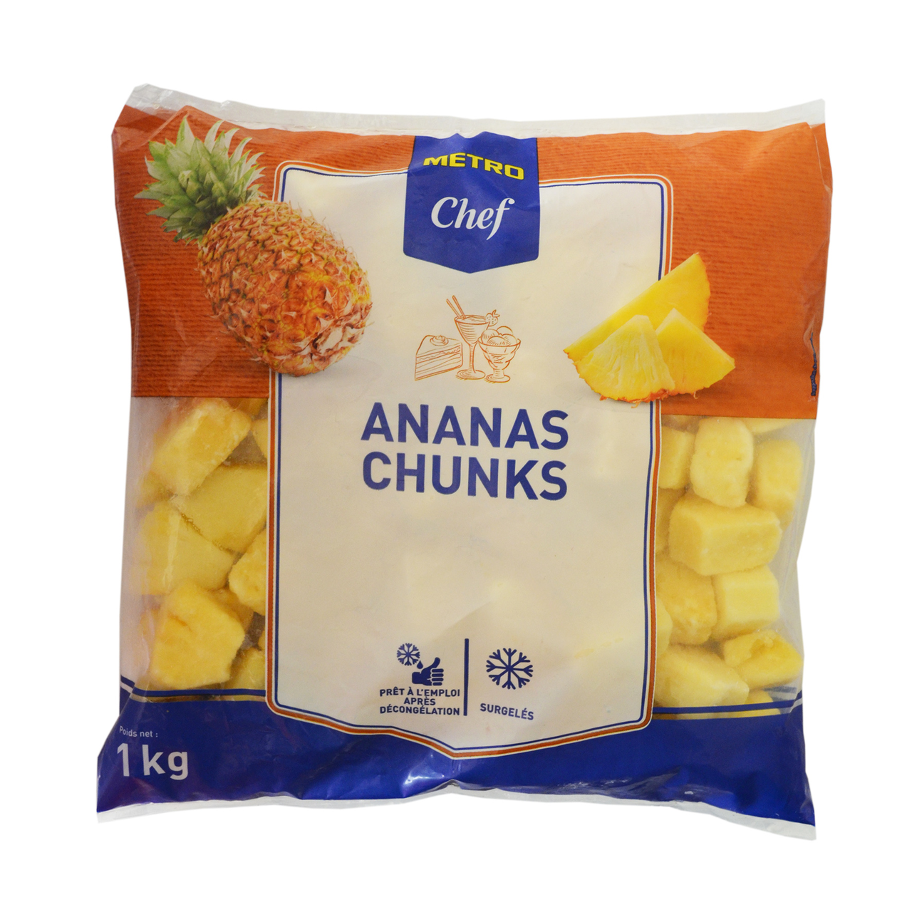 METRO Chef Ananas en morceaux sachet 1 kg