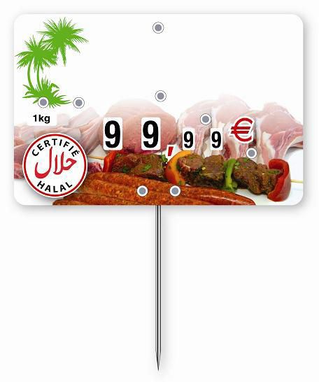 Etiquette Halal Etalage 2 (vendu par 10)